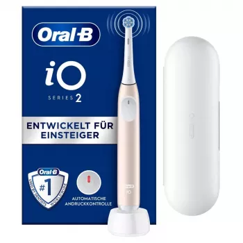 Oral-B 2 iO tandenborstel voor volwassenen, vibrerend, roze, wit