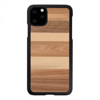 Smartphonehoesje man and wood voor iPhone 11 Pro Max — zwart