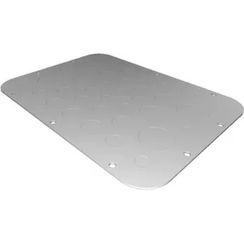 Rackplaat Rittal AX 2575.100 — staal, lichtgrijs, 301×221 mm