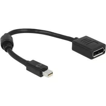 DisplayPort-kabel DeLOCK 65554 Mini DisplayPort 0,21 m zwart