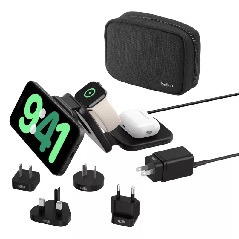 Belkin BoostCharge Pro koptelefoon smartphone smartwatch zwart USB draadloos snelladen