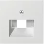 Wandplaat / schakelaarafdekking van Gira model 027027, wit, conventioneel design, 1-delig