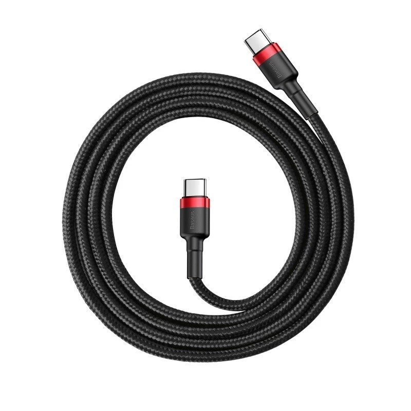 USB-C-naar-USB-C-kabel Baseus CATKLF-G91 1 m, USB-C-stekker, 0,48 Gbit/s, zwart