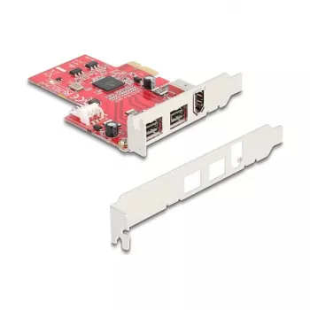 DeLOCK 90738 PCIe FireWire-adapter intern IEEE 1394 rood