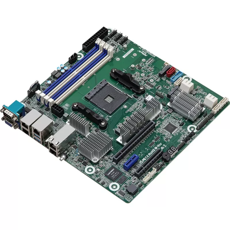 ASRock X570D4U-2L2T/BCM moederbord AMD X570 Socket AM4 micro ATX