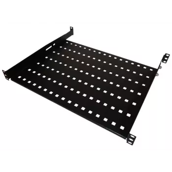 Alantec SA-P-19-1U-650-4-C-02 19 inch 1U vaste plateau, 650mm diepte, 4-punts montage, zwart