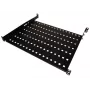 Alantec SA-P-19-1U-650-4-C-02 19 inch 1U vaste plateau, 650mm diepte, 4-punts montage, zwart