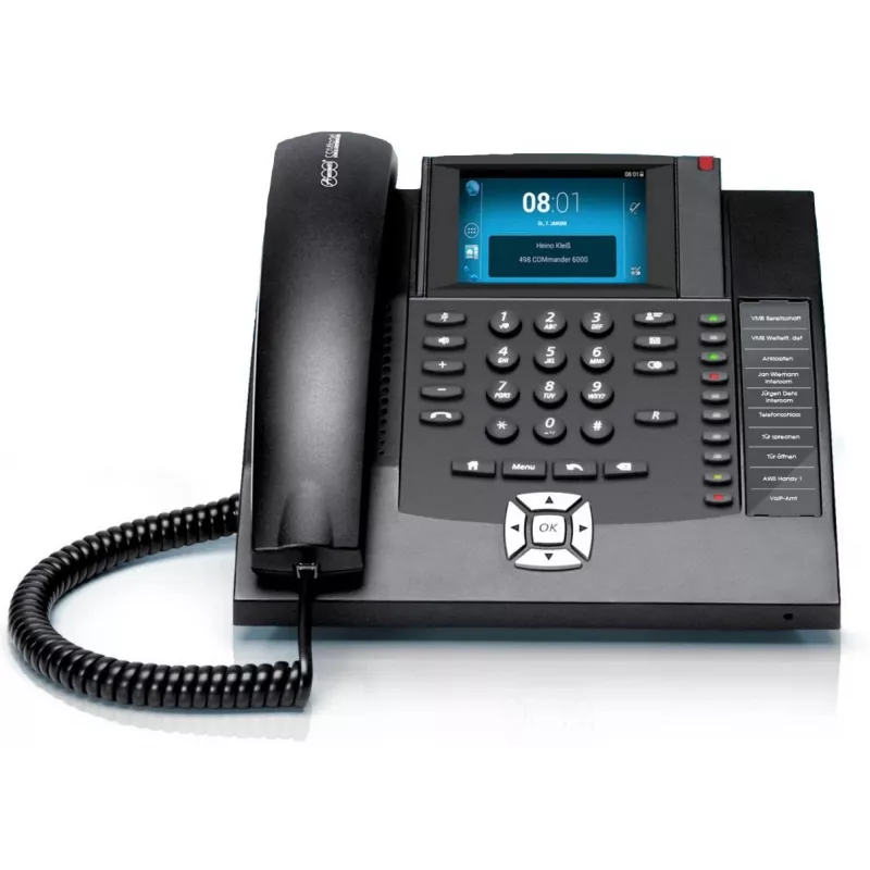 Auerswald COMfortel 1400 analoge telefoon nummerweergave zwart
