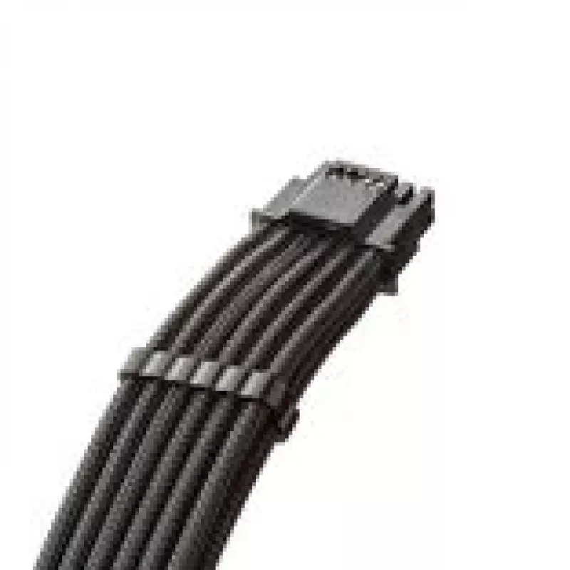 CableMod Universal Pro ModMesh 16-pin-naar-16-pin-kabel, gesleeved, StealthSense – zwart, 60 cm