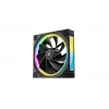 DeepCool FL12R 3-in-1 120 mm behuizingsventilatoren (3 stuks), Reverse, 4-pins PWM, 500-2150 tpm, FDB, zwart