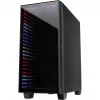 Behuizing INTER-TECH X-608 INFINITY MICRO, microATX, RGB, voor- en zijpaneel van gehard glas, zonder voeding
