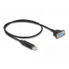 DeLOCK USB 2.0 naar serieel RS-232 adapter 50 cm FTDI zwart