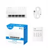 Netwerkswitch Cudy GS105U – unmanaged 5-poorts Gigabit Ethernet (10/100/1000), wit, 5 V