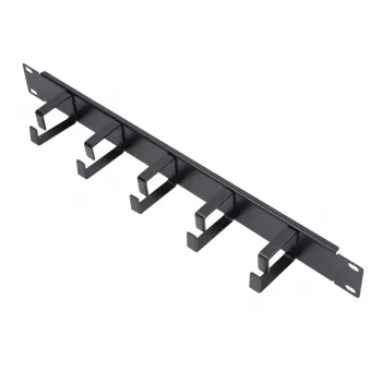 Kabelmanagement-paneel Extralink 6001 — stalen behuizing, zwart