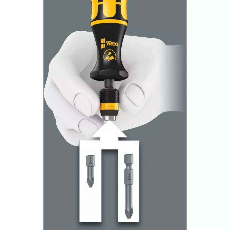 Wera Kraftform Kompakt 60 ESD - handgreep met bitset - 17 stuks (05051043001)