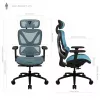 ThunderX3 XTC ergonomische bureaustoel - zwart/blauw