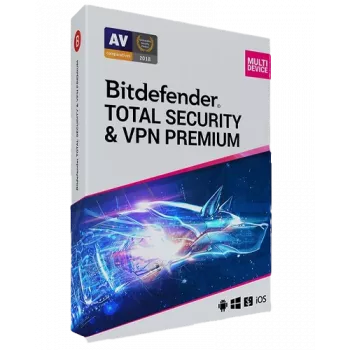 Bitdefender Total Security + Premium VPN | 3 pc | 1 jaar | alleen EU