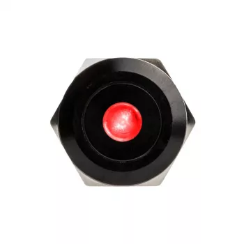 DimasTech vandalismebestendige drukknop 22 mm Blackline Dot RGB PD223