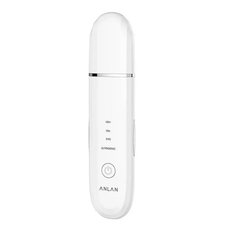 Ultrasone huidscrubber ANLAN ALCPJ07-02 – wit, ultrasoon peeling- en dieptereinigingsapparaat