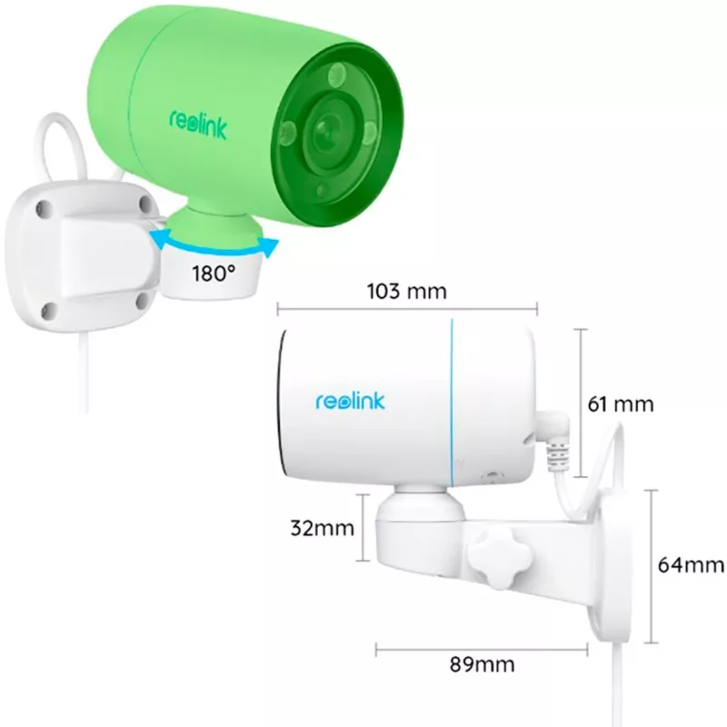 PoE-camera Reolink P330P 4MP — nachtzicht, bewegingsdetectie