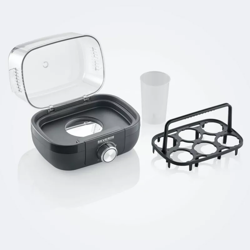 Severin eierkoker 420W, voor max. 6 eieren EK 3166 zwart (EK3166)