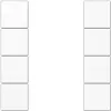 Wandinzet voor schakelaarframe JUNG LS 504 TSA WW — wit