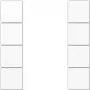 Wandinzet voor schakelaarframe JUNG LS 504 TSA WW — wit