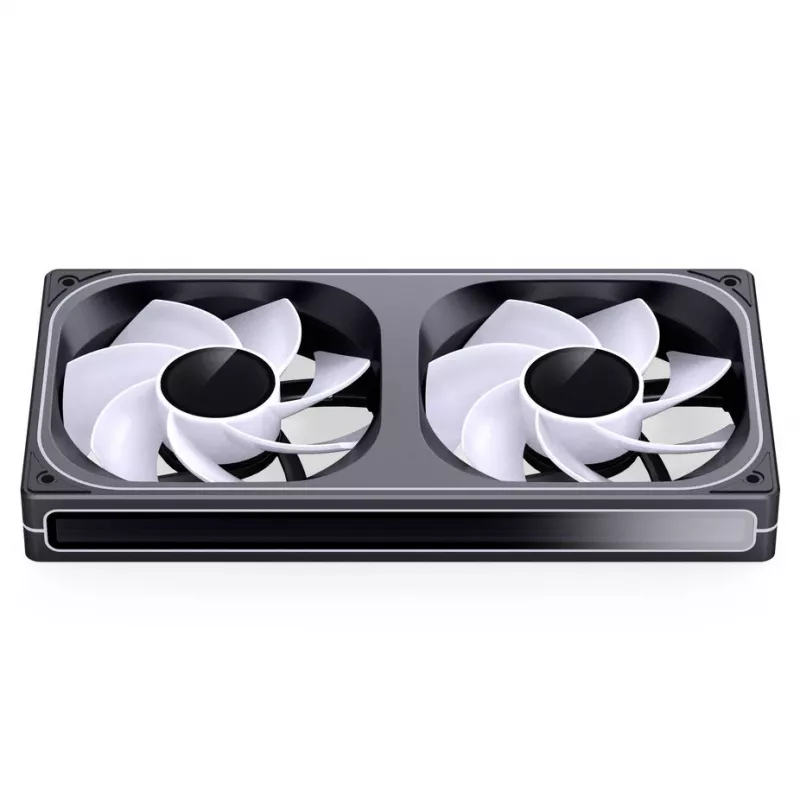 Jonsbo ZB-240BR 120mm Reverse Blade ARGB PWM 2-pack behuizingsventilatoren - zwart