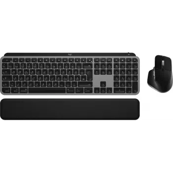 Logitech MX Keys S Combo voor Mac, draadloos, DE-layout toetsenbord en muis-set, macOS-geoptimaliseerde toetsen en functies