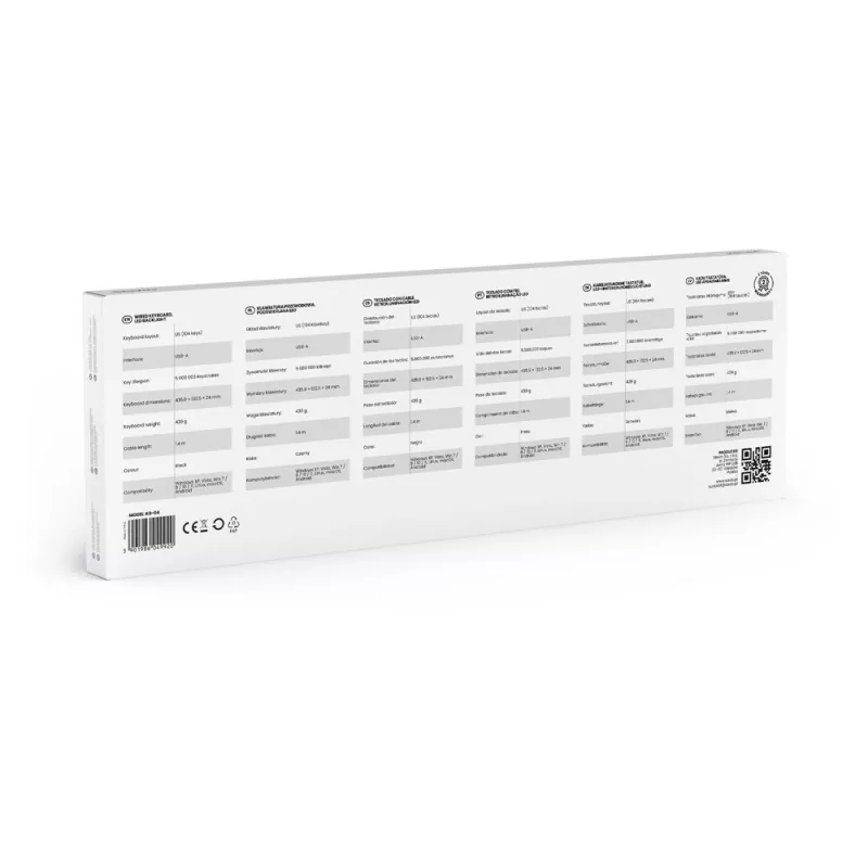 Savio KB-04 toetsenbord home/office USB QWERTY UK International zwart