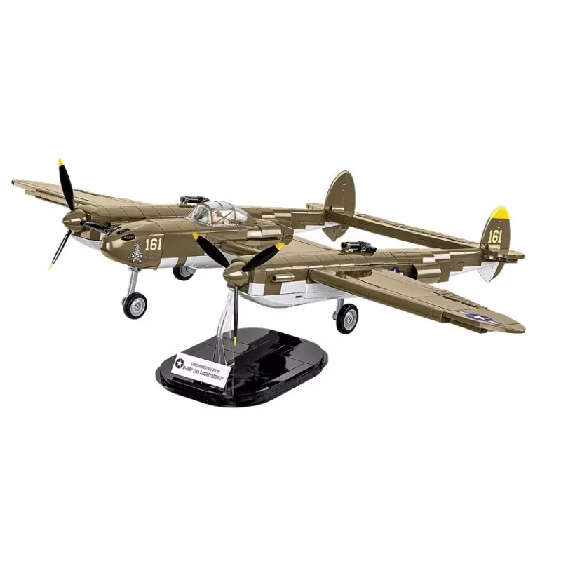 Cobi bouwstenen Lockheed P-38H Lightning set 5763 — schaalmodel bouwpakket, verzamelbaar vliegtuigmodel