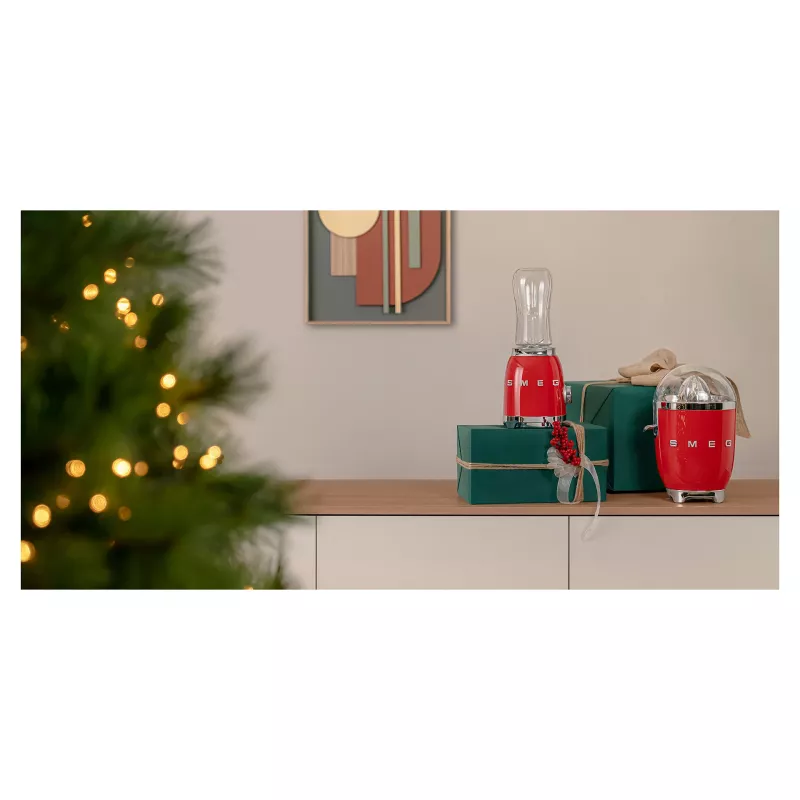 Elektrische citruspers Smeg CJF11RDEU 70 W rood roestvrijstaal
