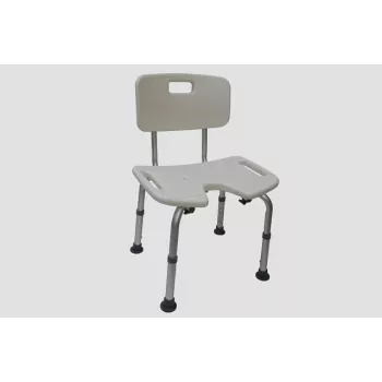 Douchestoel REHA FUND Oliwier 81 RF-810 — in hoogte verstelbaar, technopolymeer, zittingbreedte 48 cm, max. belasting 110 kg