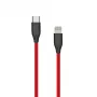 Siliconen kabel USB Type-C - Lightning, 1 m (rood)