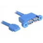 USB-kabel DeLOCK 82941 USB 3.2 Gen 1 0,45 m 2 x USB A blauw