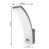 LED-wandlamp MACLEAN MCE512 GR met bewegingssensor, energiezuinige LED-lamp