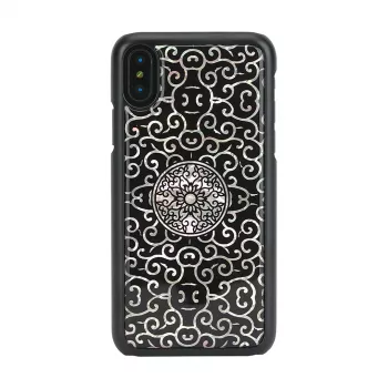 Smartphonehoesje iKins voor iPhone XS / XS S Liana — zwart
