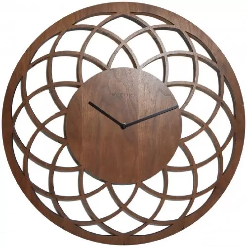 NeXtime klok 3115br Big Dreamcatcher, Ø60 cm, wand, bruin