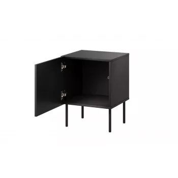 Nachtkastjesset 2 stuks Cama Meble ISLA 44,5×40×59 cm zwart mat MDF/spaanplaat