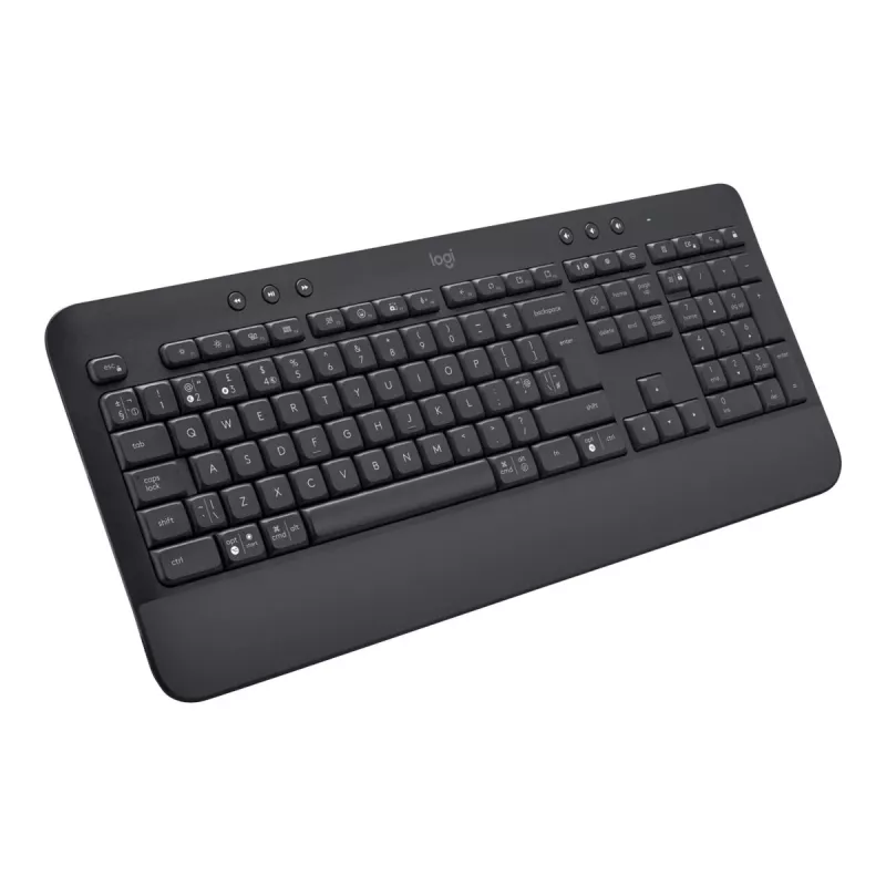 Logitech Signature K650 draadloos toetsenbord, Bluetooth 5.1, QWERTZ, Zwitsers (CH), grafiet (920-010912)