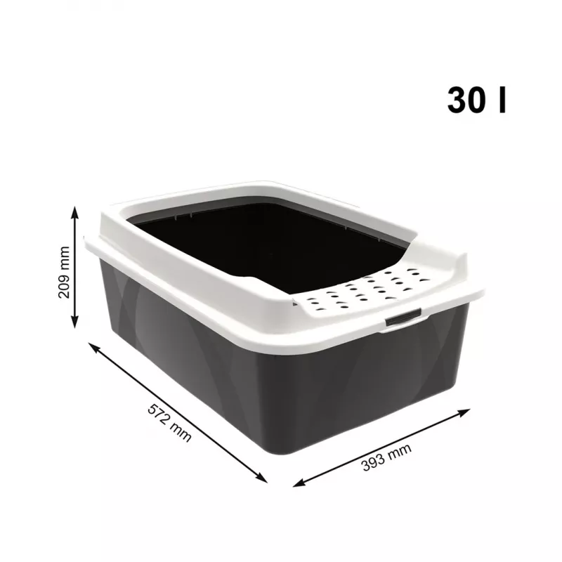 ROTHO Bonnie Eco kattenbak, zwart