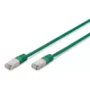 Netwerkkabel Digitus CAT 5e SF/UTP RJ-45 0,5 m groen
