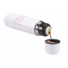 Beper BI.504 vacuümfles 500 ml, roestvrij staal, met beker, rood met stippen