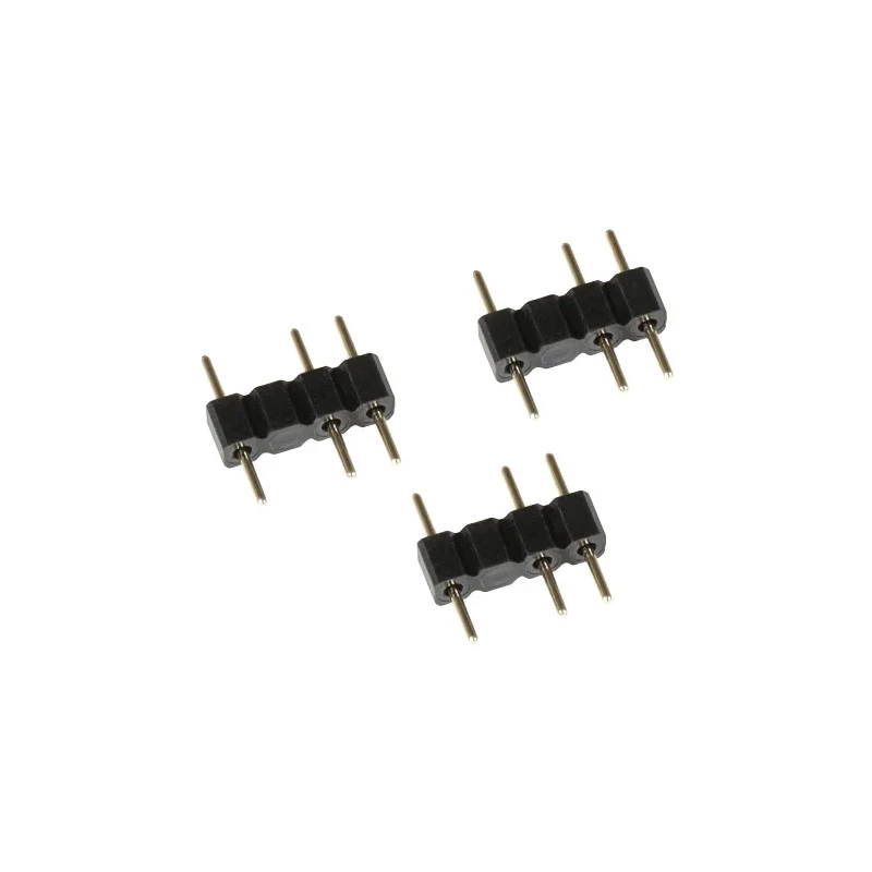 Y-kabelsplitter aRGB 3-pin naar 2x 3-pin, 60cm zwart, incl. connector