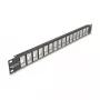 DeLOCK 19 inch Keystone patchpanel 16 poorten 1U zwart
