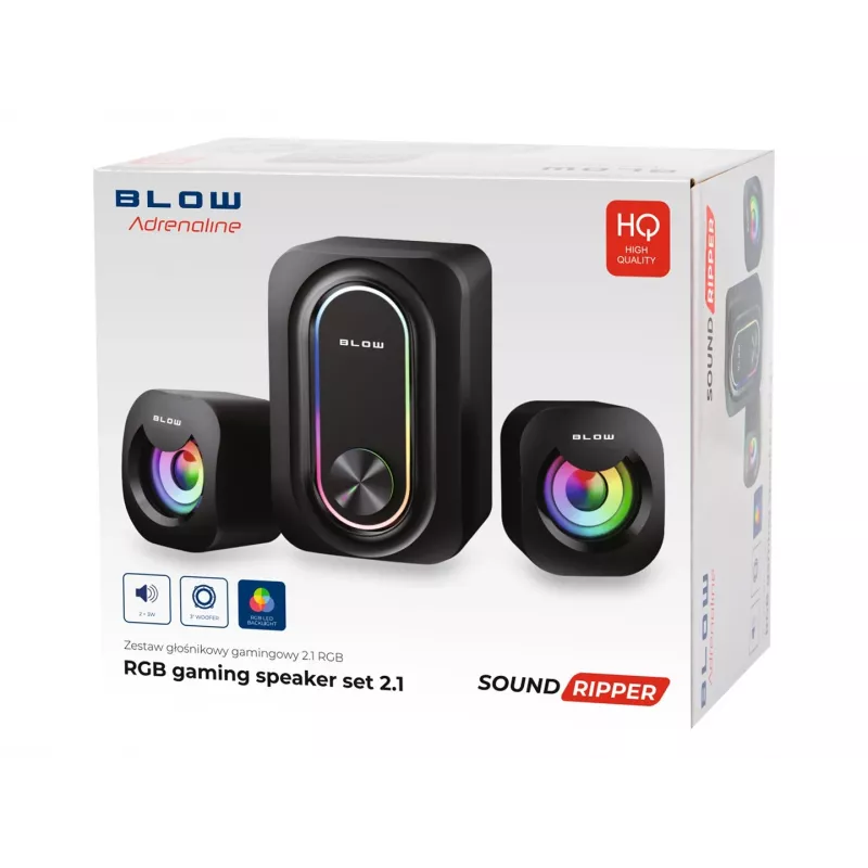 2.1 computer-gamingluidspreker met subwoofer