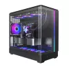 Pc-behuizing Montech KING 15 PRO zwart — midi-tower voor micro ATX / Mini-ITX