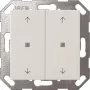 Wandschakelaar wip Gira toets wip KNX 2v zuiver wit 517403 — 2-voudige KNX wip, wit