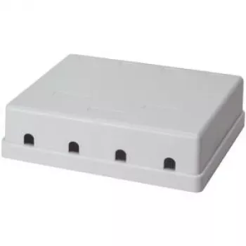 LogiLink - installatiekast netwerkoppervlak - wit - 4 poorten