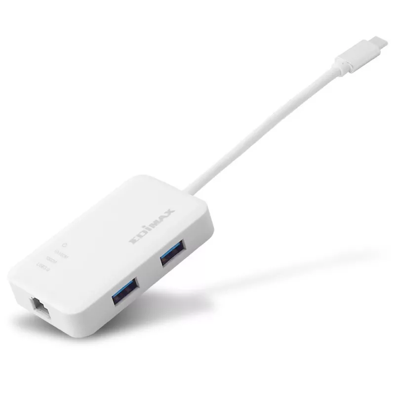 Edimax EU-4308 USB-C-hub, 3x USB 3.0 + Gigabit Ethernet